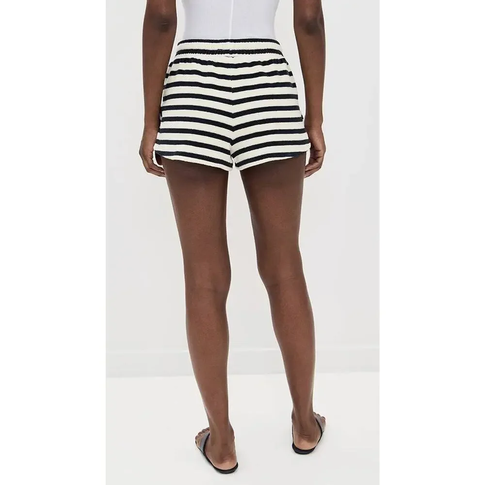 BA&SH Finn Drawstring Shorts in Marine 34 XS - Picture 2 of 3